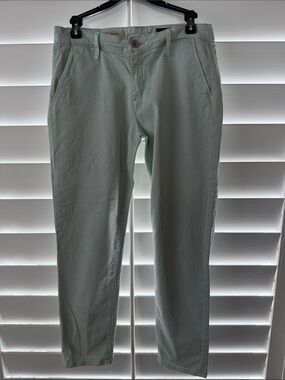 AG Adriano Goldschmied Straight Leg Pants in Sage Green